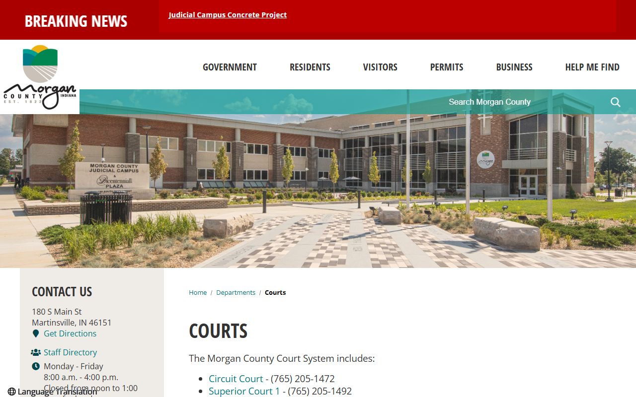 Morgan County court records after jail arrest contacts page